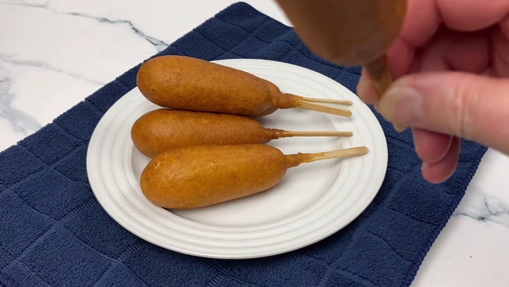 Air Fryer Frozen Corn Dogs | Everyday Family Cooking