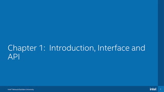 Chapter 1: Introduction, Interface, and API