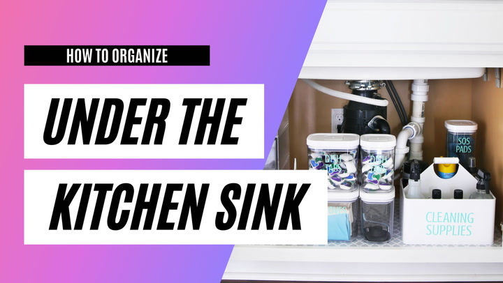 5 Easy Steps to Organize Under Your Kitchen Sink Once and For All -  Practical Perfection