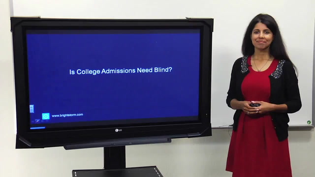 Is College Admissions Need-Blind?