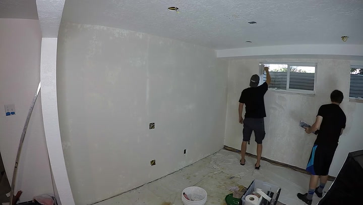 How To Skim Coat Smooth Wall Texture, Magic Wall Basement Ideas Not Drywall Or Sand