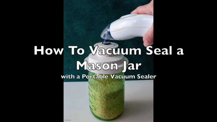 Vacuum packing using glass jars (OLD video) 
