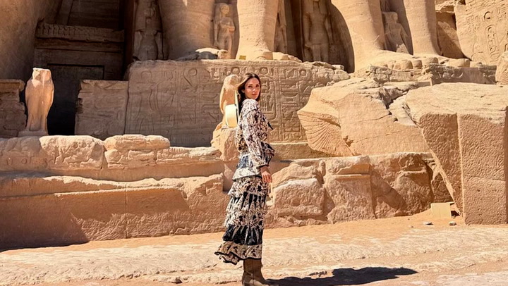 El increíble viaje a Egipto de Rosanna Zanetti y David Bisbal con visita a los templos de Abu Simbel