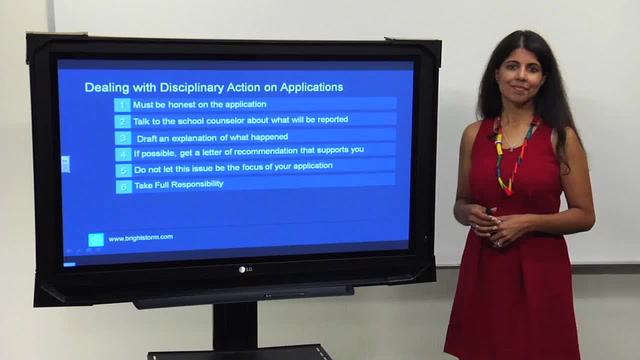 Dealing with Disciplinary Action on Applications