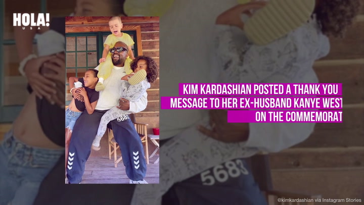 Kim Kardashian shares sweet Father’s Day tribute for Kanye West