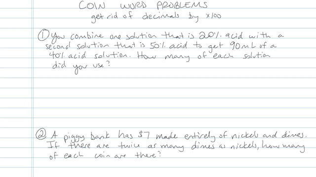 Coin Word Problems - Problem 3