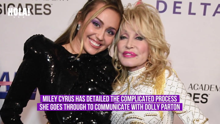 Why Miley Cyrus communicates with Dolly Parton via fax