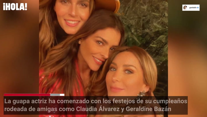 Grettell Valdez celebra su cumpleaños al lado de Claudia Álvarez y Geraldine Bazán