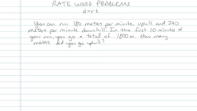 Rate Word Problems - Problem 5