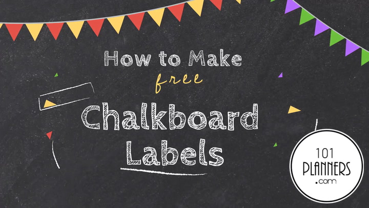 Editable Chalkboard Labels for the Classroom by From the Pond