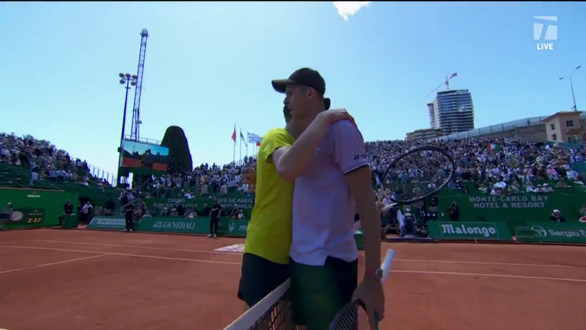 Holger Rune meets icon athlete Usain Bolt at Monte Carlo Masters