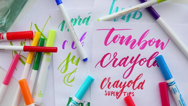 Easy (and Cheap!) Hand Lettering For Beginners Using Crayola Markers  (inexpensive!) 