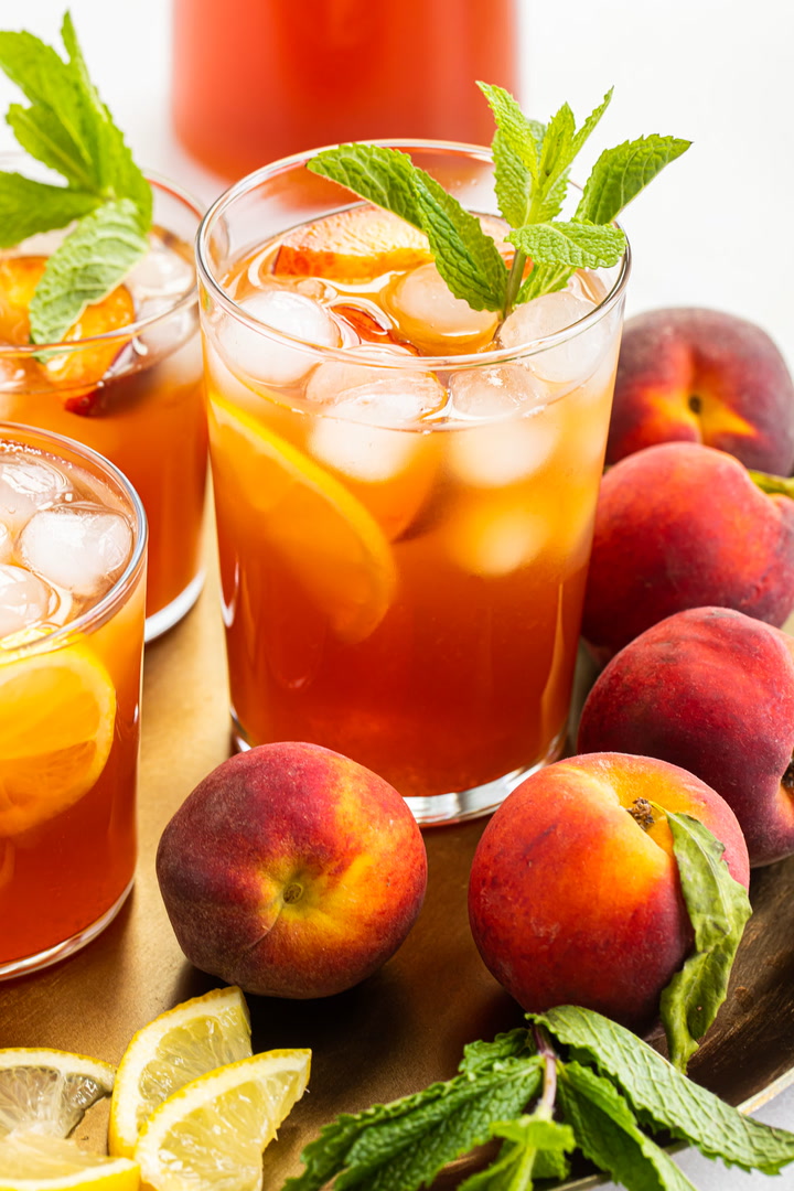 Peach Iced Tea - Quick Chill Method