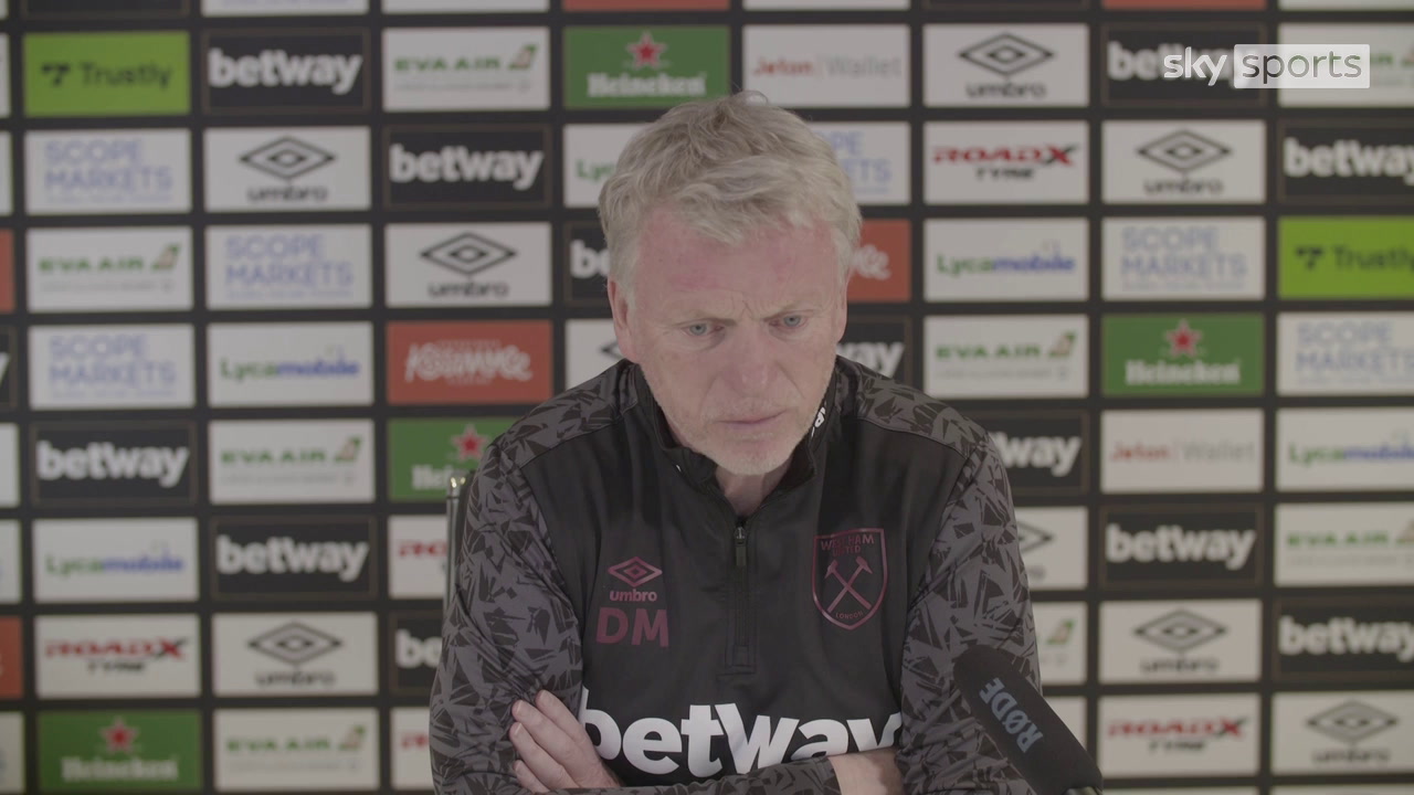 Moyes: No disappointment if West Ham miss out on top four