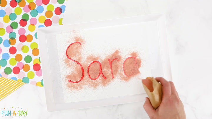 Scratch And Sniff Name Art 5 Senses Activity Fun A Day