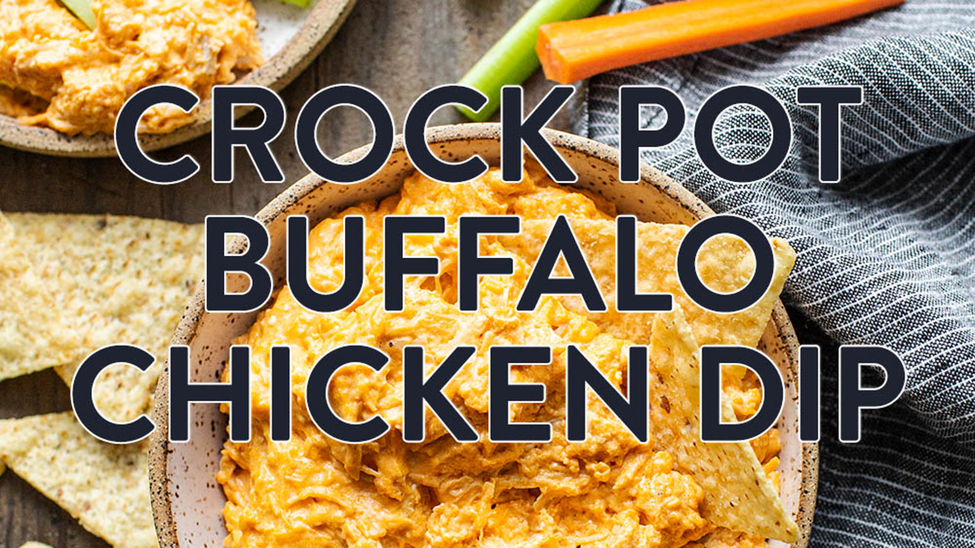 Crock Pot Buffalo Chicken Dip (5 ingredients)
