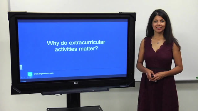 Why do extracurricular activities matter?