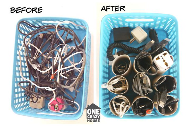 How to Hide and Organize Computer Cords — DIY Home Improvements Carolyn's  Blooming Creations