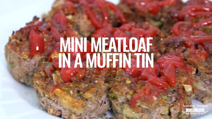 Mini Meatloaf in a Muffin Tin Recipe - Scattered Thoughts of a Crafty Mom  by Jamie Sanders
