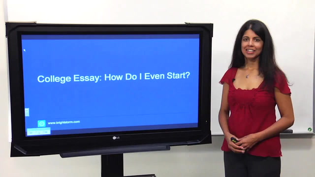 How do I start writing my college essay?