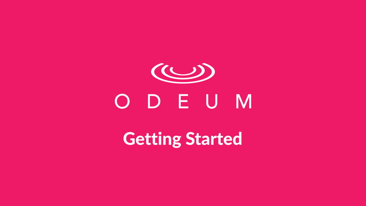 First Steps with Odeum
