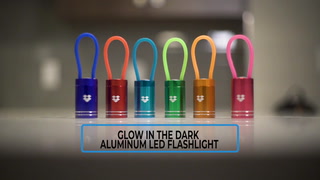 Glow In The Dark Aluminium Led Flashlight