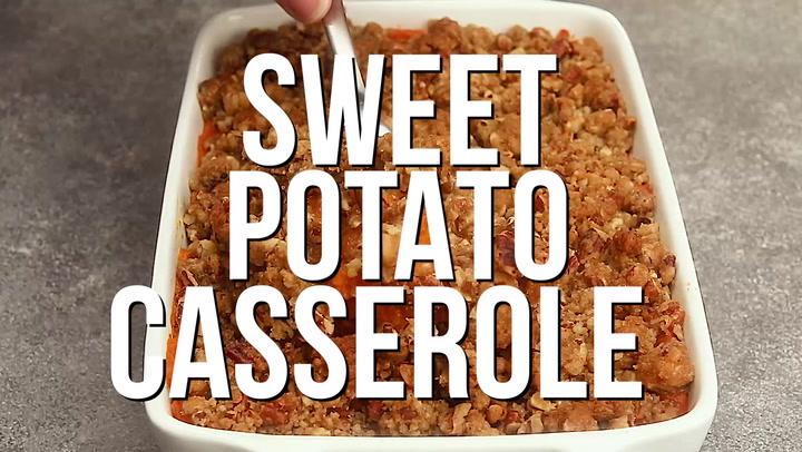 Crock Pot Sweet Potato Casserole - Dinner at the Zoo