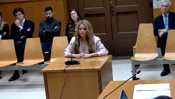 Las imágenes de Shakira en el interior del juzgado