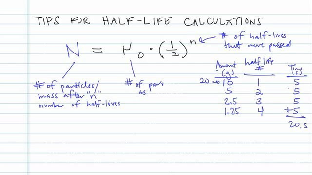 Tips for Half-Life Calculations