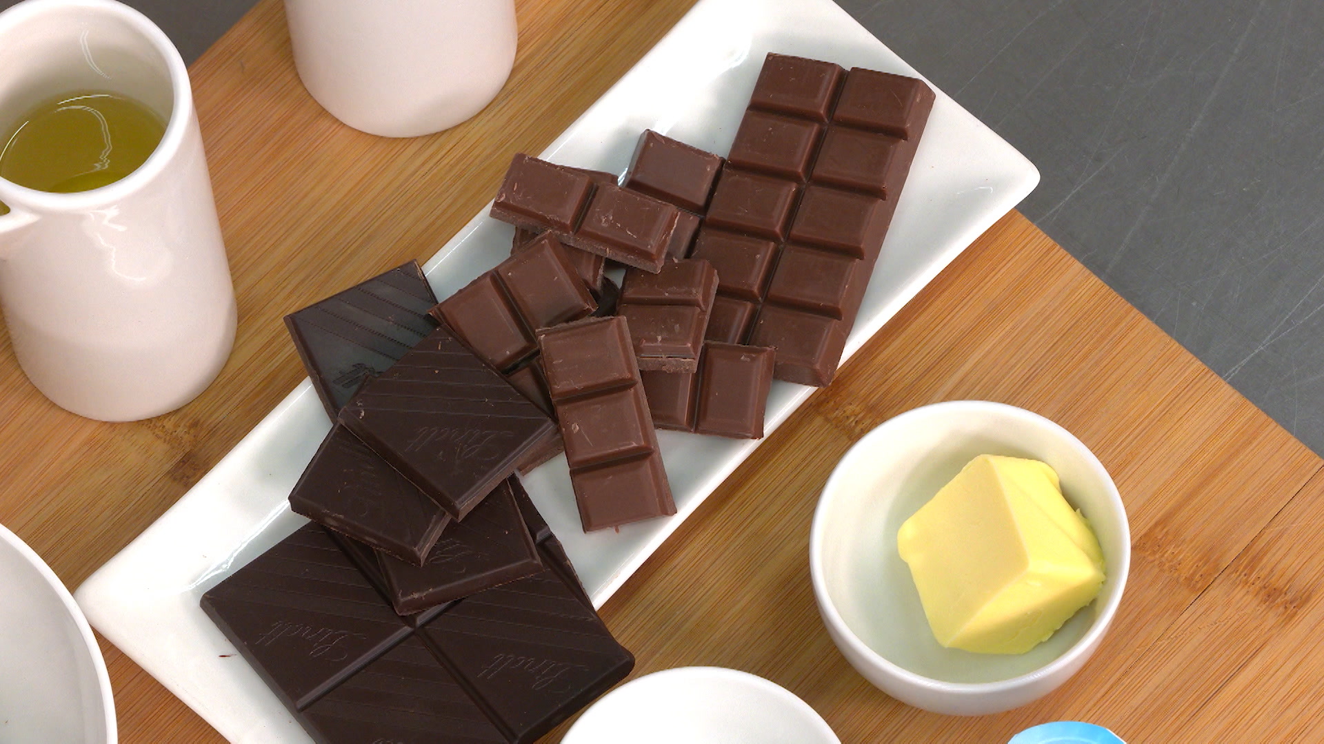 Tipos de chocolates para un bizcocho