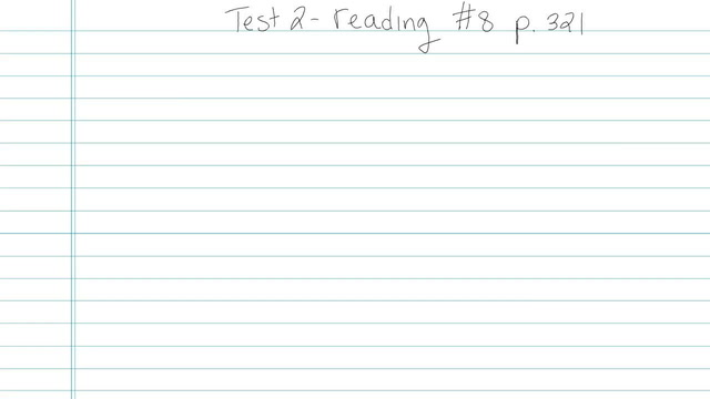 Test 2 - Reading - Question 8