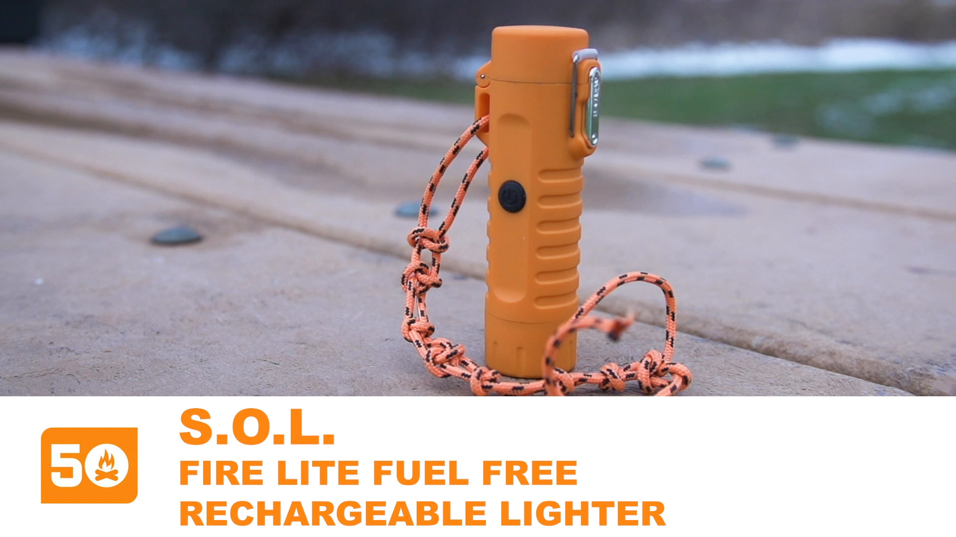 Fire Lite Fuel Free Rechargeable Lighter S.O.L