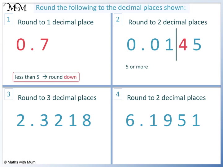 Rounding To Decimal Places - KGS Maths