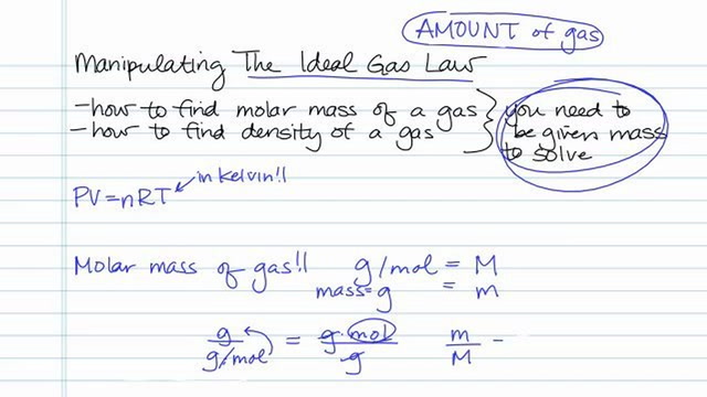 Tips on How to Manipulate the Ideal Gas Law
