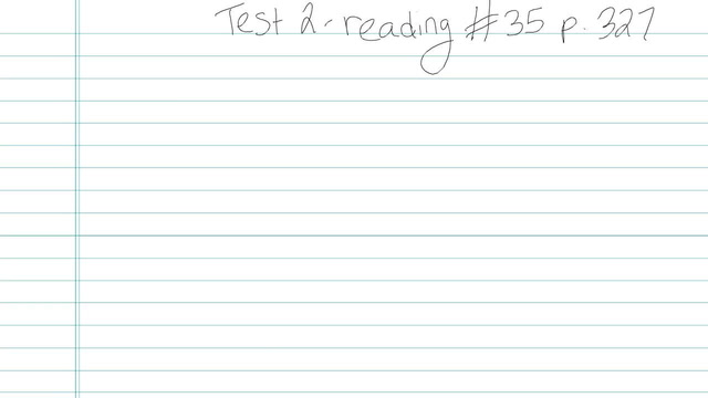 Test 2 - Reading - Question 35