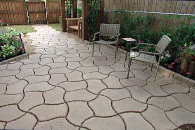 How To Make A Patio From Concrete Pavers Ron Hazelton - How To Extend Your Concrete Patio With Pavers
