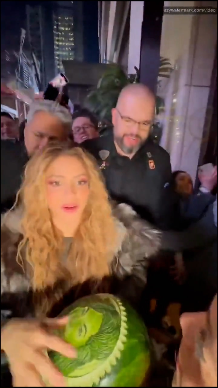 Las imágenes de Shakira desatando el caos en Nueva York