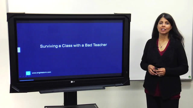 Surviving a class with a bad teacher