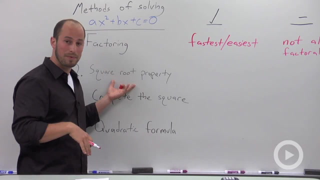 Overview of the Different Methods of Solving a Quadratic Equation
