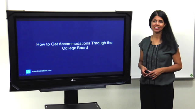 Get Accommodations Through the College Board