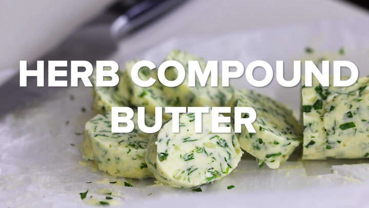 Garden Herb Compound Butter with Edible Flowers — An Explorer's