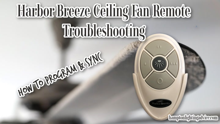 Harbor Breeze Ceiling Fan Remote Not, How Do You Reset A Harbor Breeze Ceiling Fan Remote