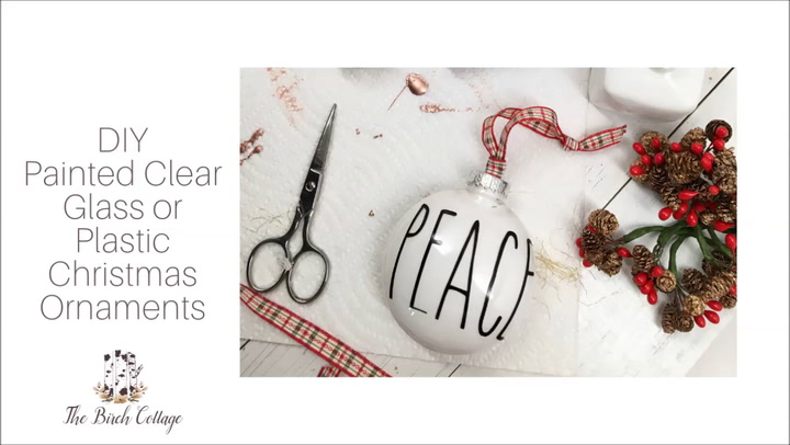 How to Paint Clear Christmas Ornaments - Ideas for the Home