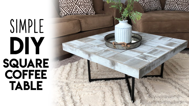 Diy Simple Square Coffee Table Shanty, How To Build A Simple Square Coffee Table