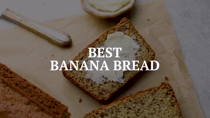 Sweetened Condensed Milk Banana Bread {3 Ingredients, Without Cake Mix}