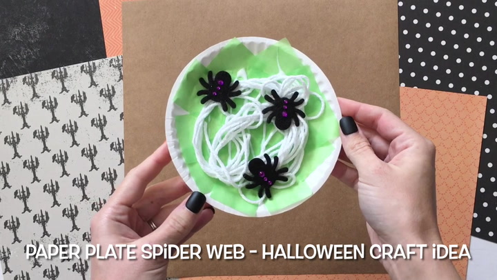 Paper Plate Spider Web, Kids' Crafts, Fun Craft Ideas