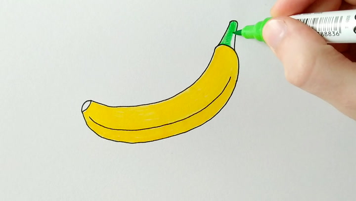 How to Draw a Banana - Really Easy Drawing Tutorial