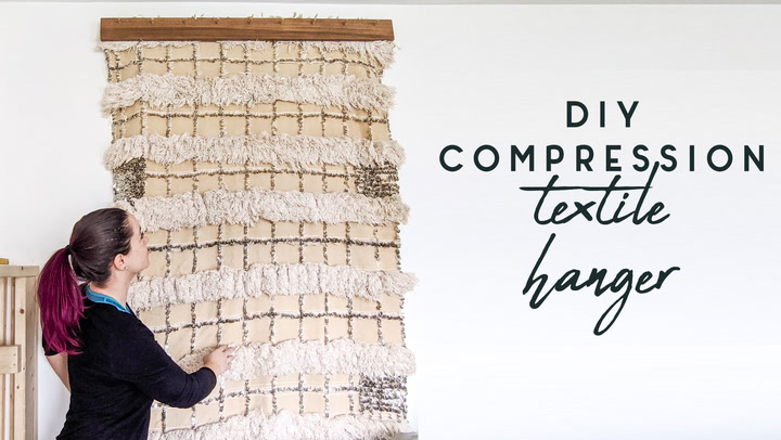 DIY Modern Quilt, Blanket, & Textile Hanger • Ugly Duckling House