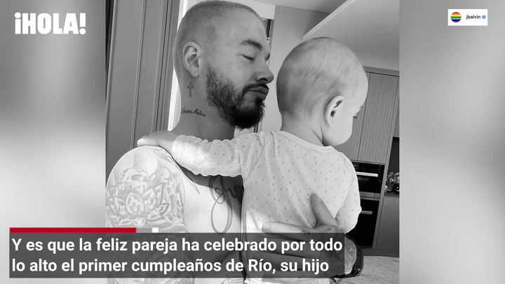 J Balvin celebra el primer cumpleaños de su hijo Río