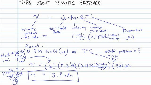 Tips About Osmotic Pressure